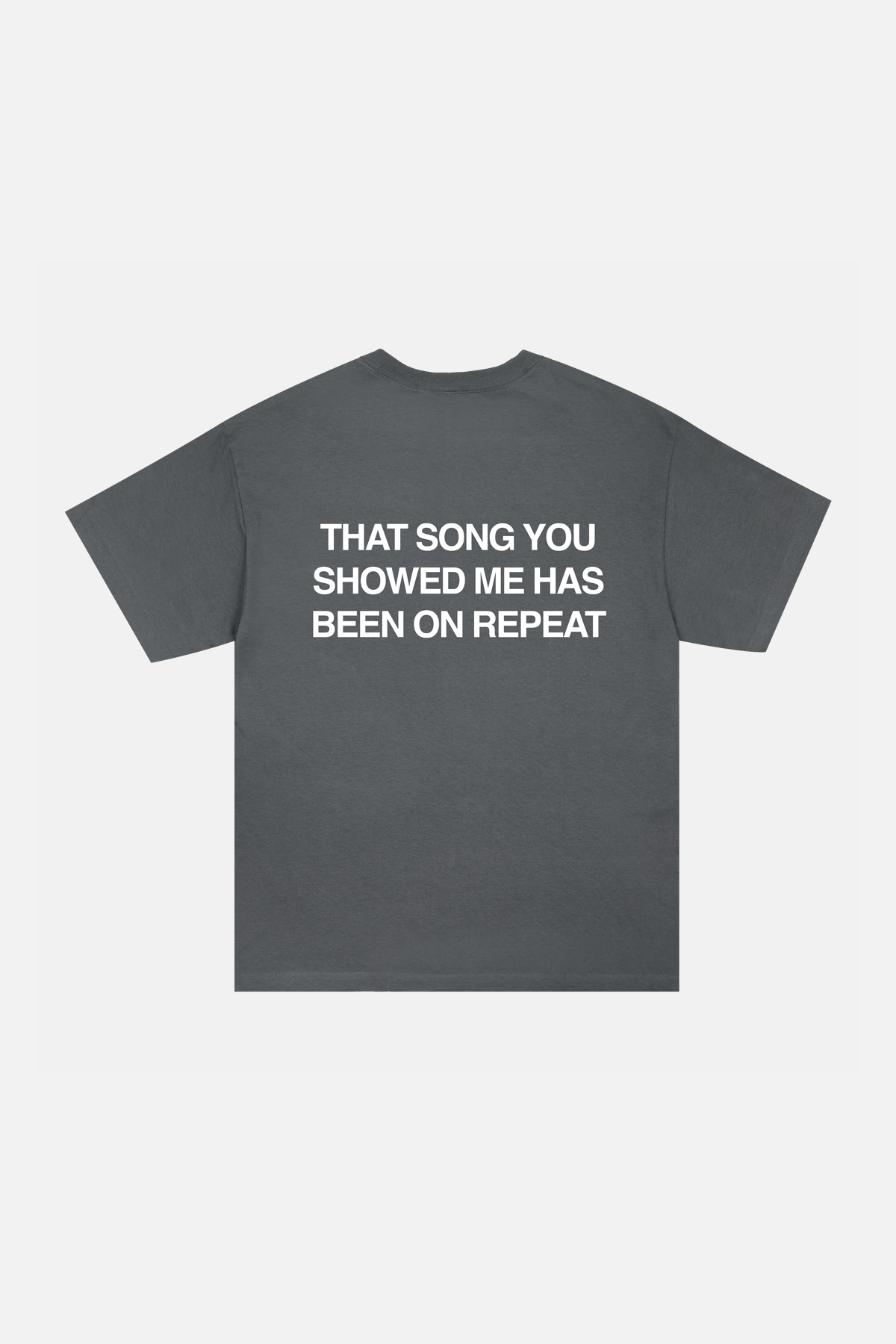 songrepeats charcoal tee