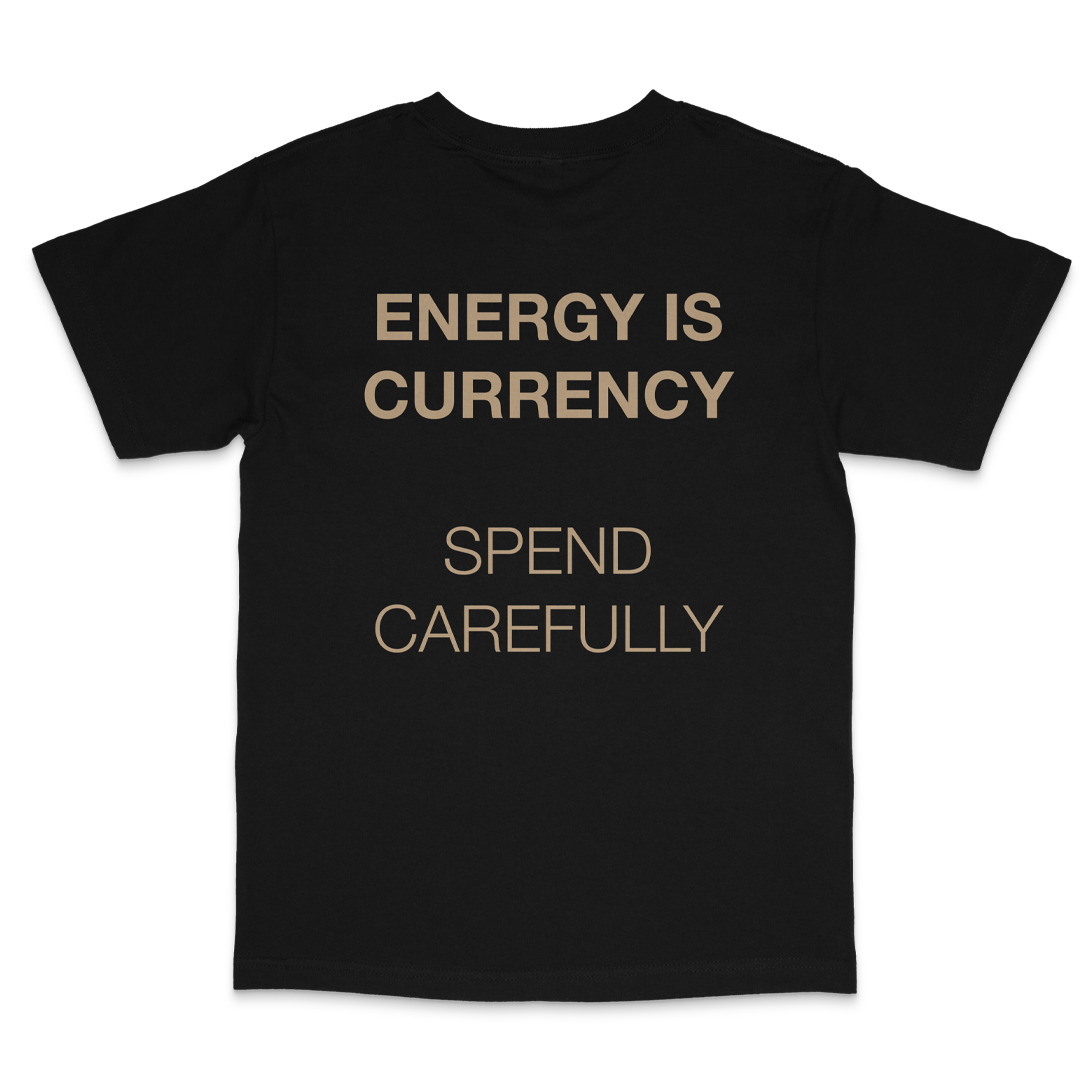 energyiscurrency black tee