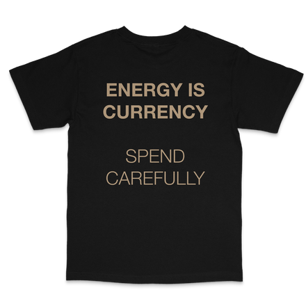 energyiscurrency black tee