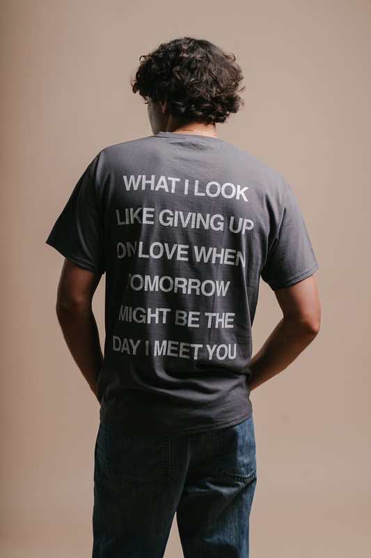 letsmeet charcoal tee