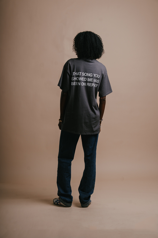 songrepeats charcoal tee