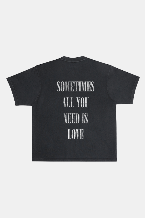 allyouneed oversized black tee