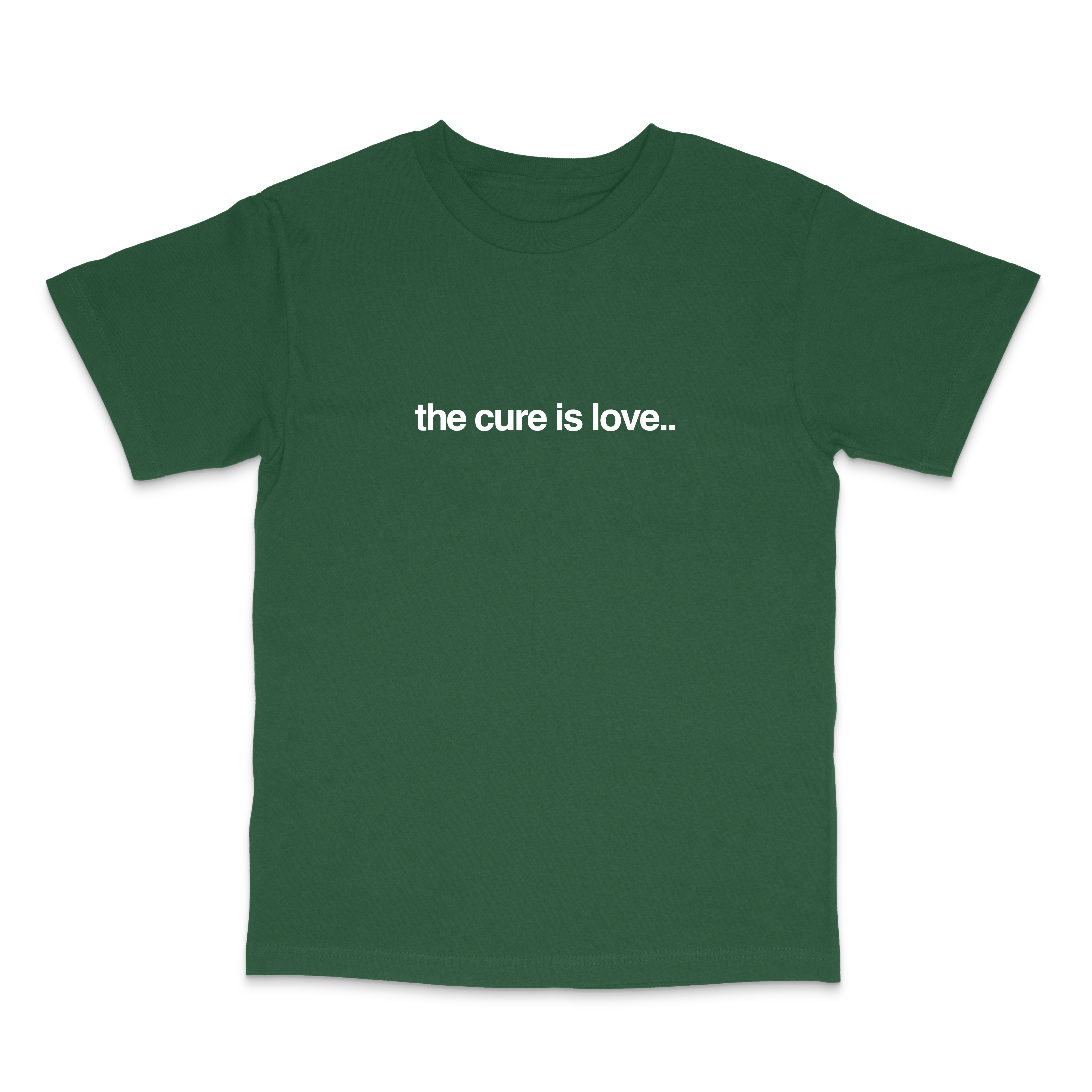 cure forest green tee