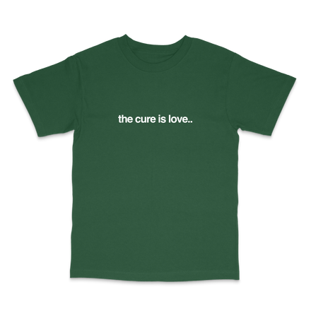 cure forest green tee