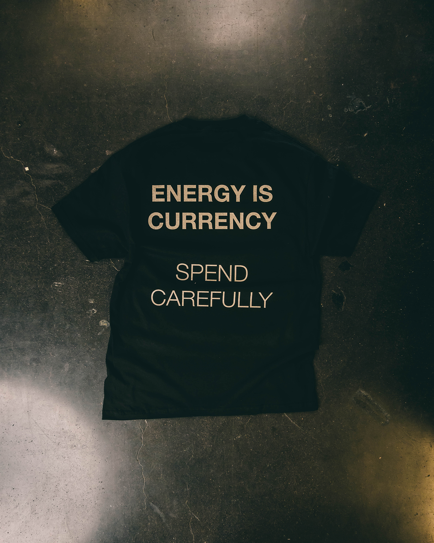 energyiscurrency black tee