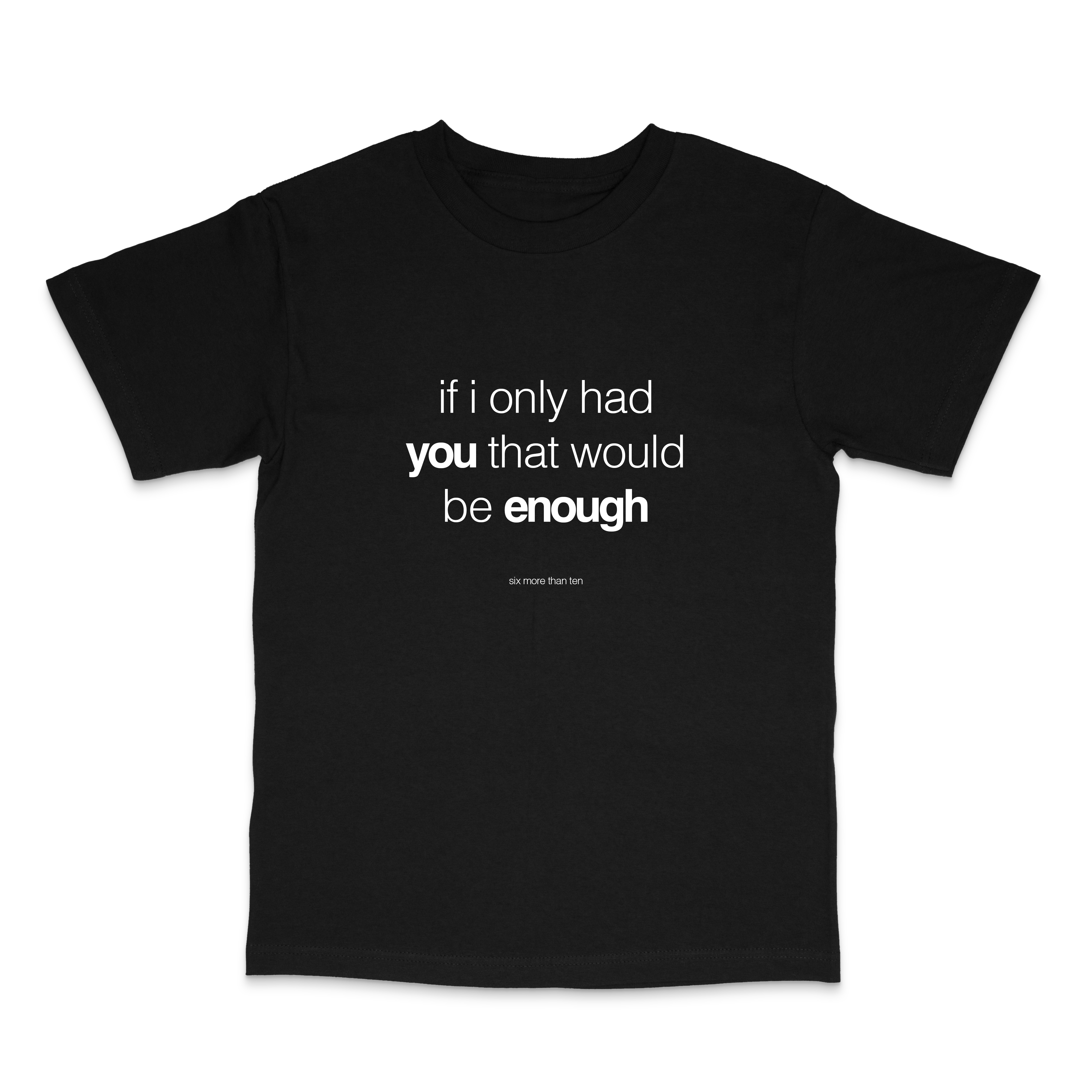 morethanenough black tee