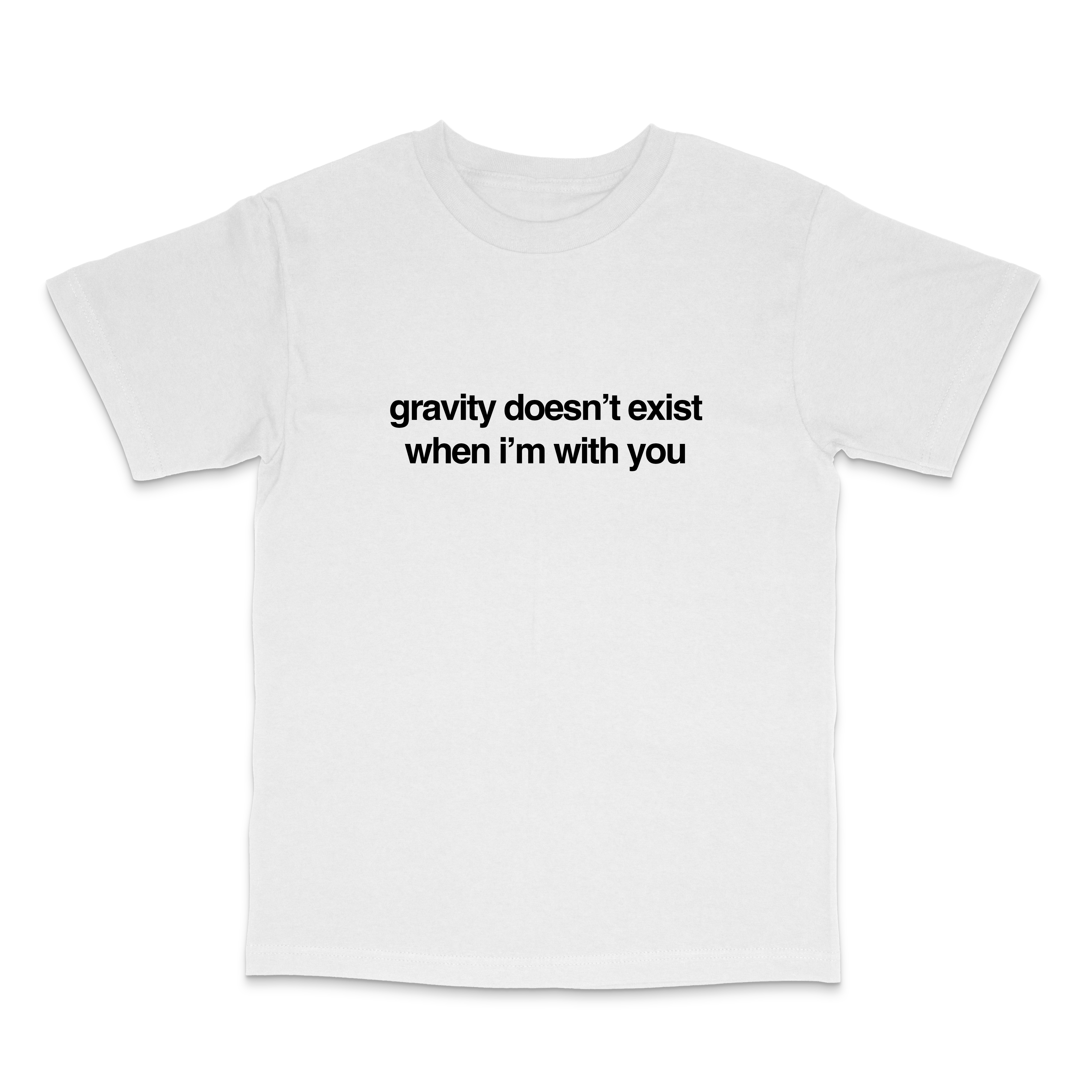 gravity white tee