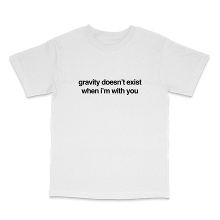 gravity white tee