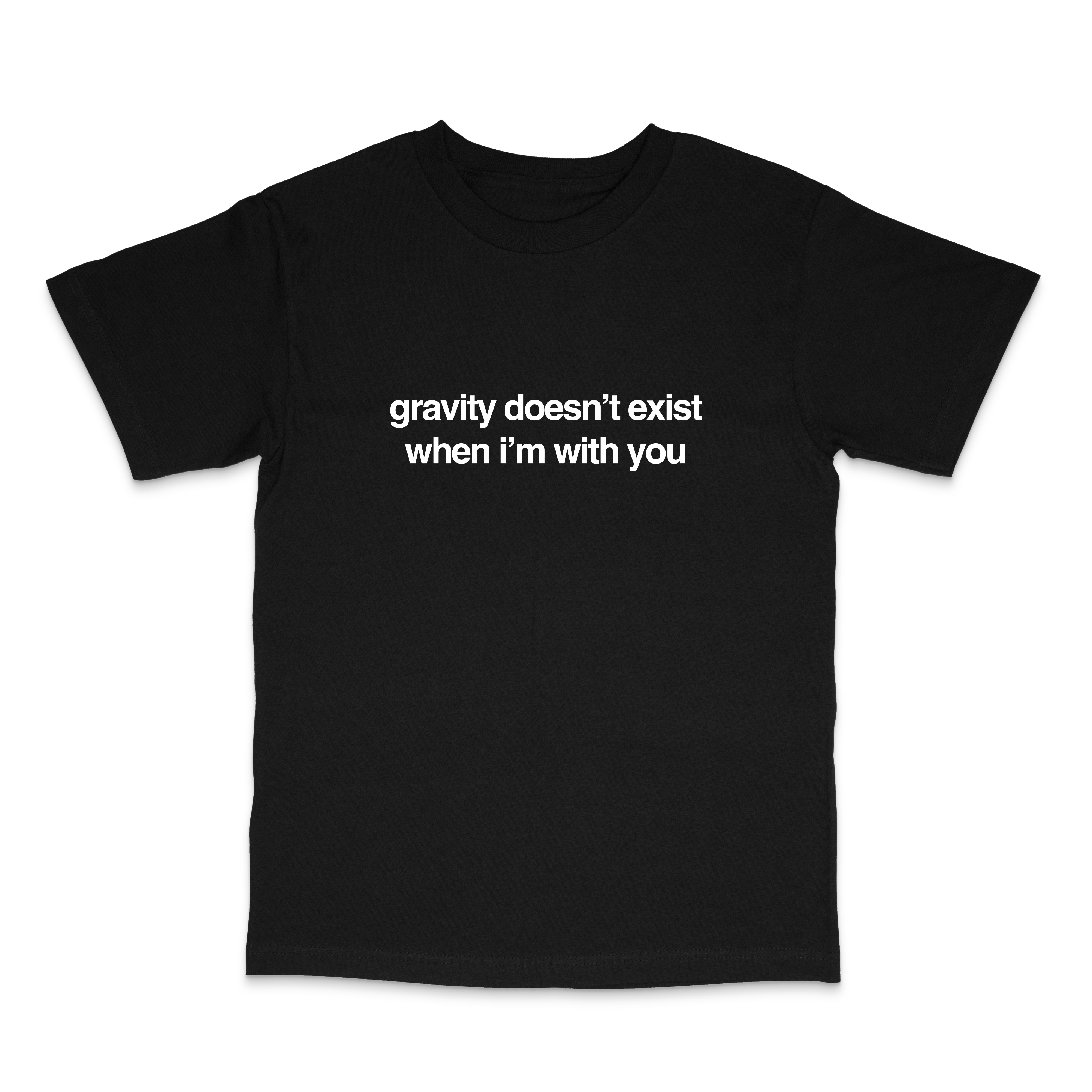 gravity black tee