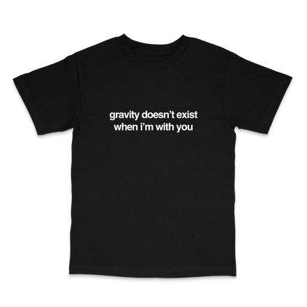 gravity black tee