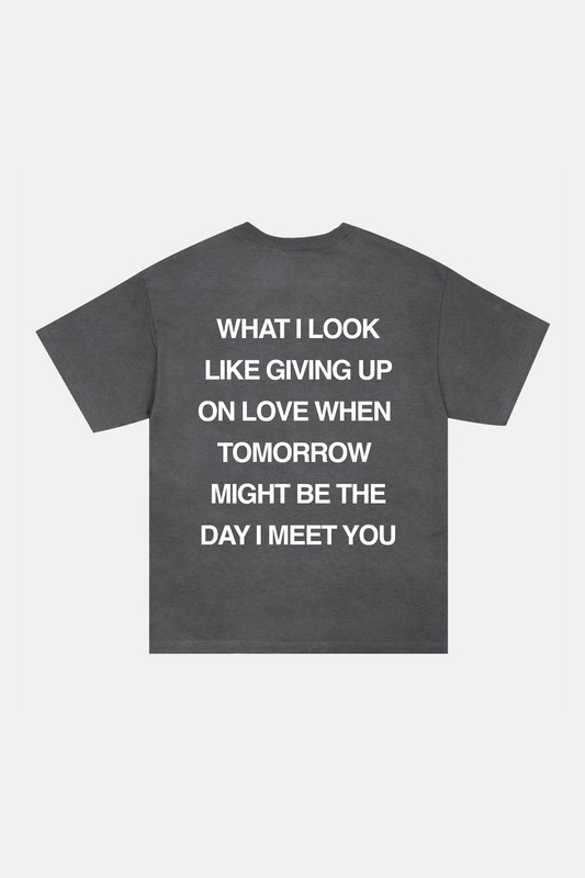 letsmeet charcoal tee