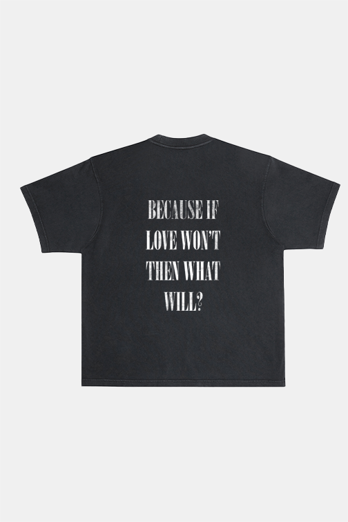 lovewont oversized black tee