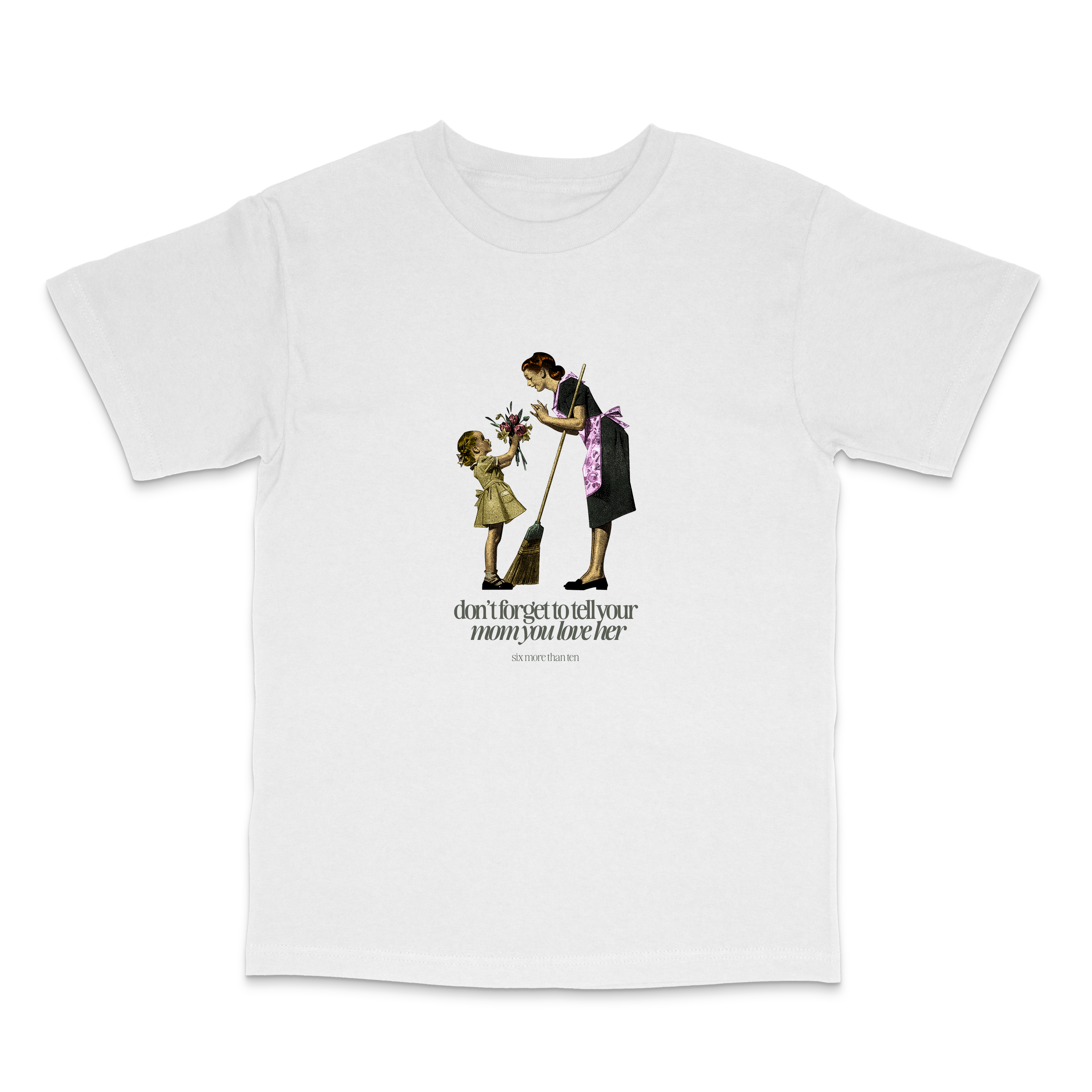 motherly white tee