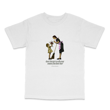 motherly white tee