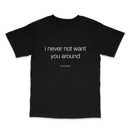 nevernotaround black tee