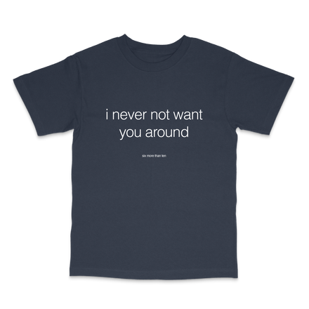 nevernotaround navy tee