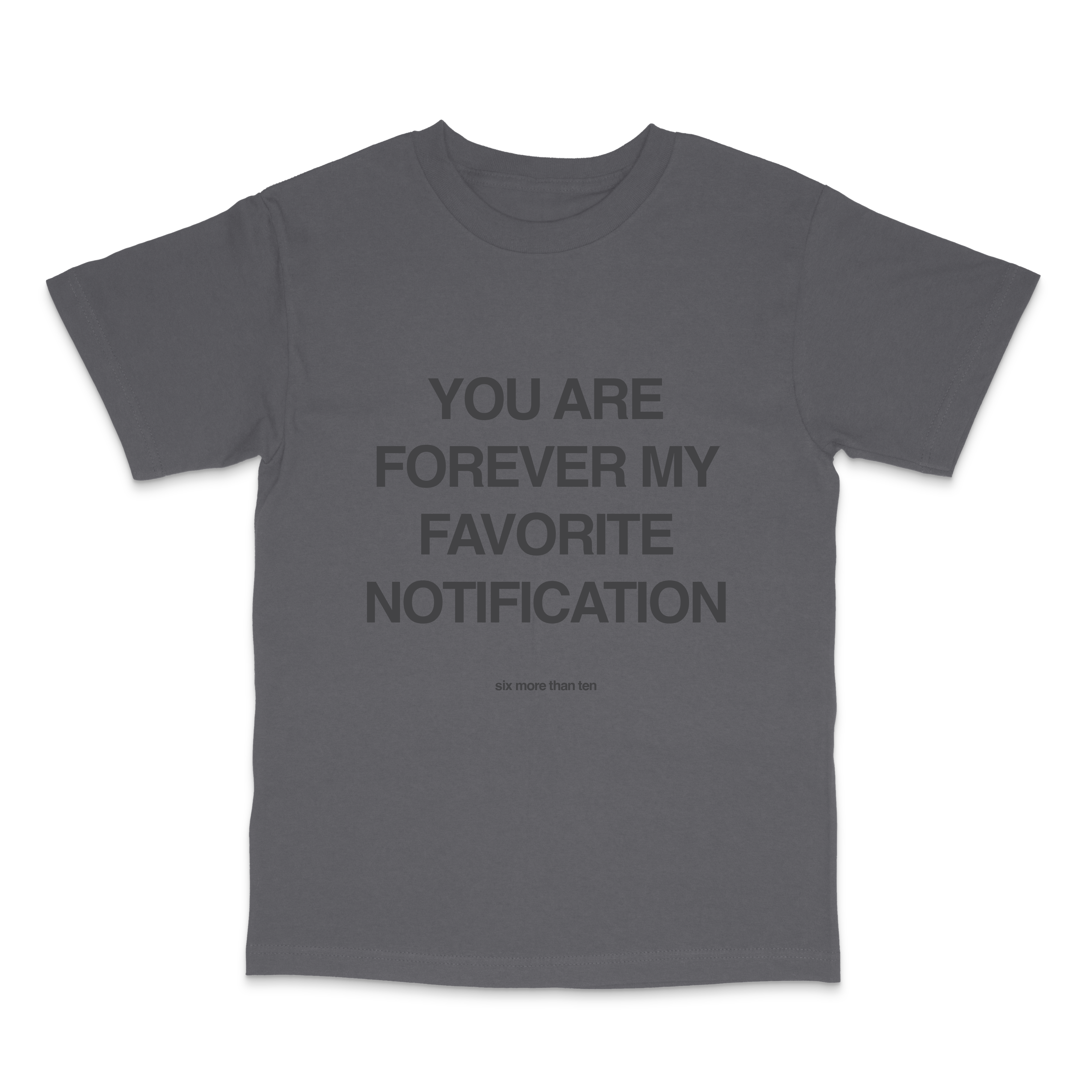 favoritenotification charcoal tee