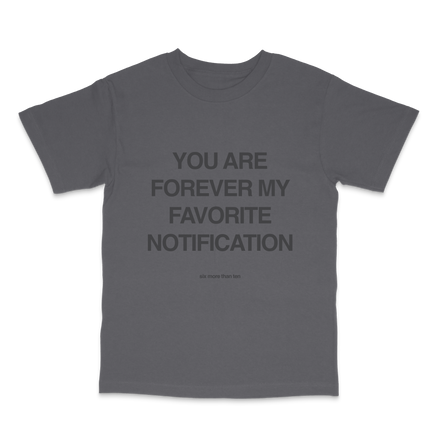 favoritenotification charcoal tee