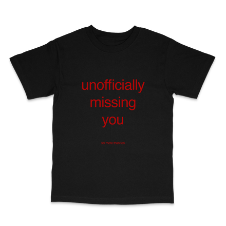 unofficially black tee